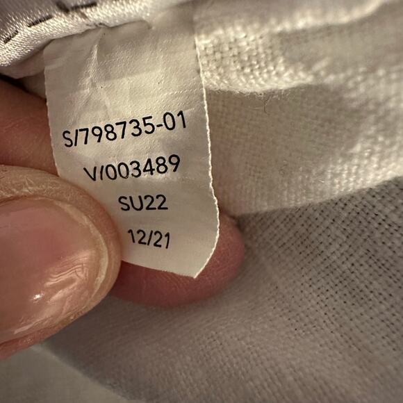 Athleta Playa Linen Shirt Button Down Long Sleeve Size 2X Lagenlook Beachy - Picture 6 of 7